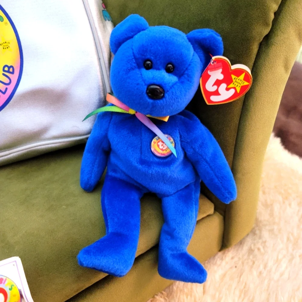 Ty Beanie Babies Clubby Mint Condition P.E Pellets Rare Stamp Error #472 NWT - Picture 3 of 14